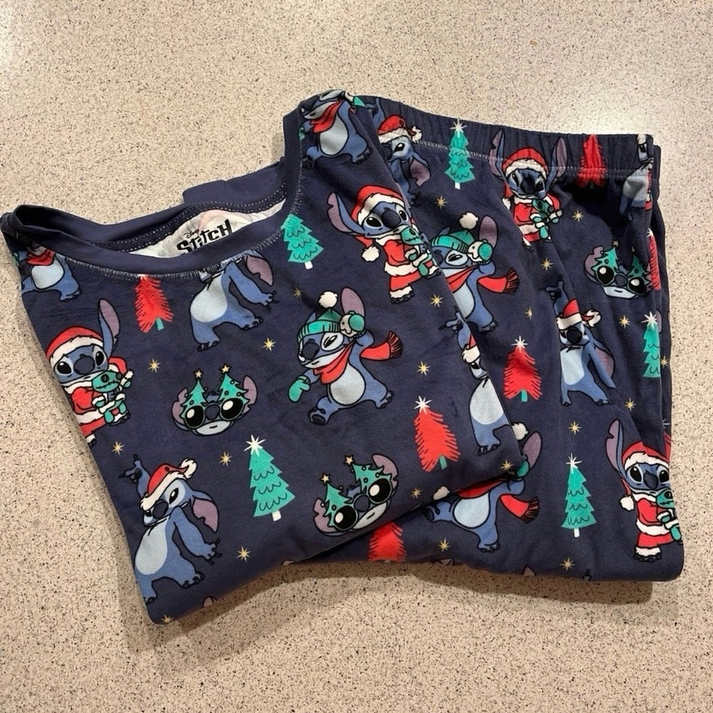 NEW Disney Stitch Christmas Pajamas Plus Size 2X
